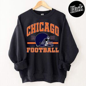 Chicago Football Retro Style Crewneck Sweatshirt 05